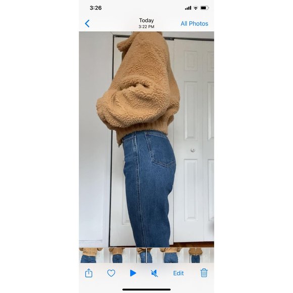 Urban Outfitter Teddy Jacket in honey - Picture 4 of 6